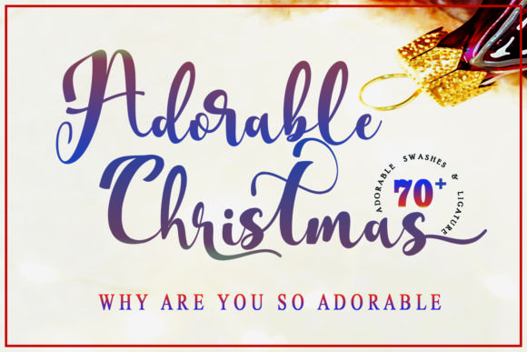 Adorable Christmas: A Script Font for Holiday Crafts
