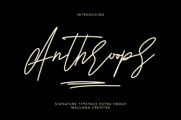 Anthroops: The Elegant Script Font for Campaigns