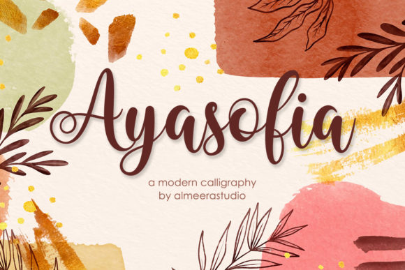 Ayasofia: A Beautiful Script Font for Makers