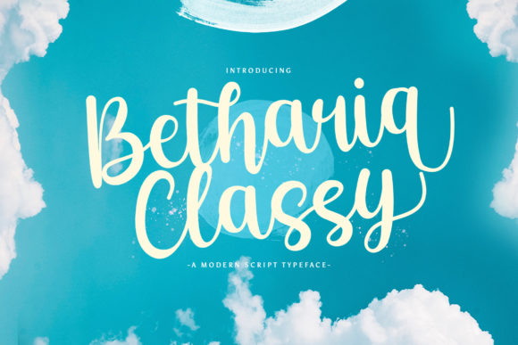Betharia Classy: A Modern Script Font for Web Design