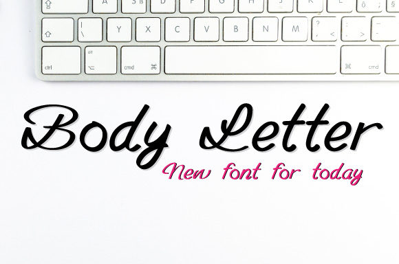 Body Letter: A Script Font for Handmade Creators