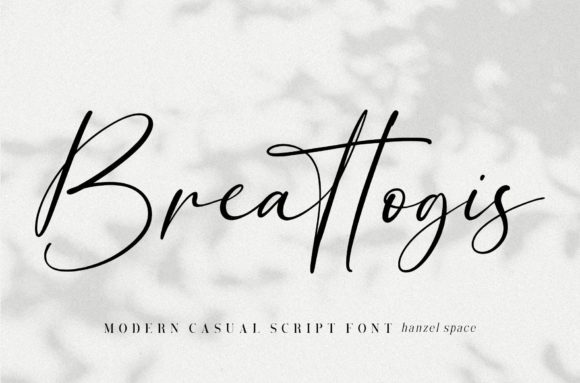 Breattogis: A Modern Script Font for Makers