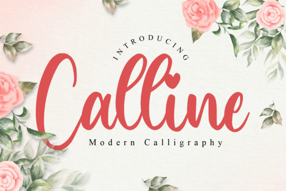Calline: A Modern Script Font for Editorial Design