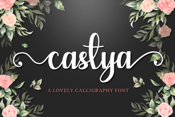 Castya: A Feminine Script Font for Editorial Design