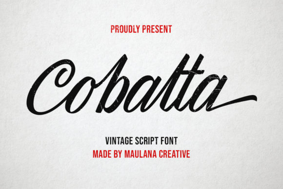 Cobalta: A Vintage Script Font for Modern Web Design
