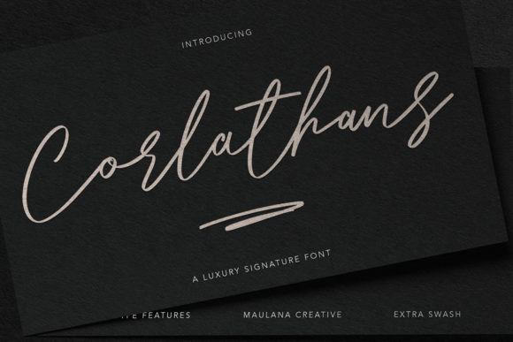 Corlathans: A Luxurious Script Font for Elegant Branding