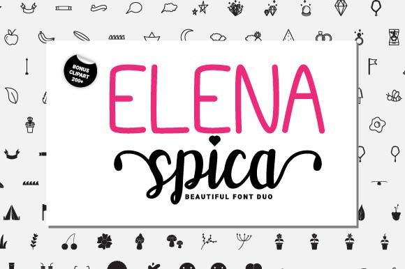 Elena Spica: A Premium Script Handwritten Font for Web Design