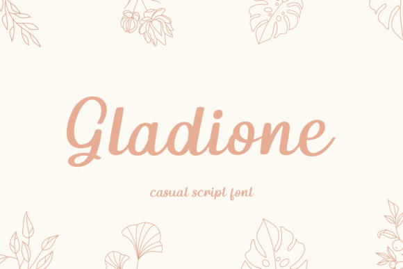 Gladione: A Friendly Script Font for Small Business Branding
