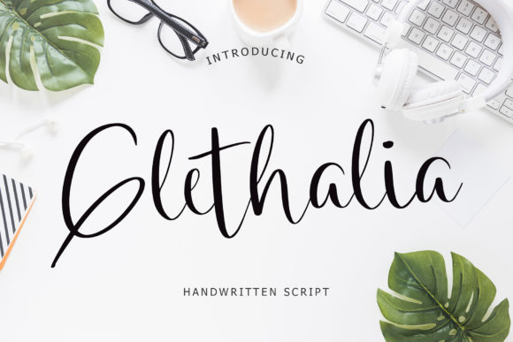 Glethalia: A Luxurious Handwritten Font for Design