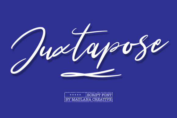 Juxtapose: A Handcrafted Script Font for Web Design