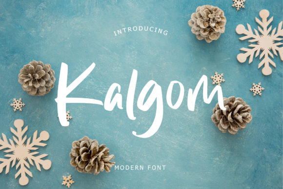 Kalgom: A Modern Script Font for Luxurious Branding
