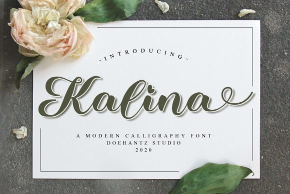 Kalina: A Romantic Script Font for Brand Identity
