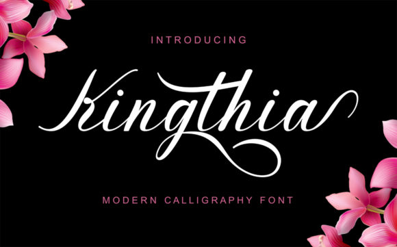 Kingthia: A Trendy Script Font for Small Business Branding