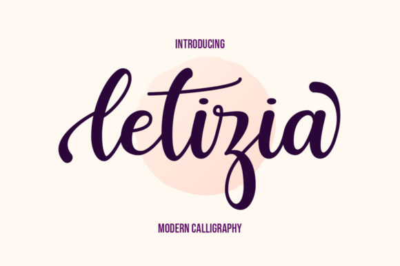 Letizia: The Script Font for Polished Branding