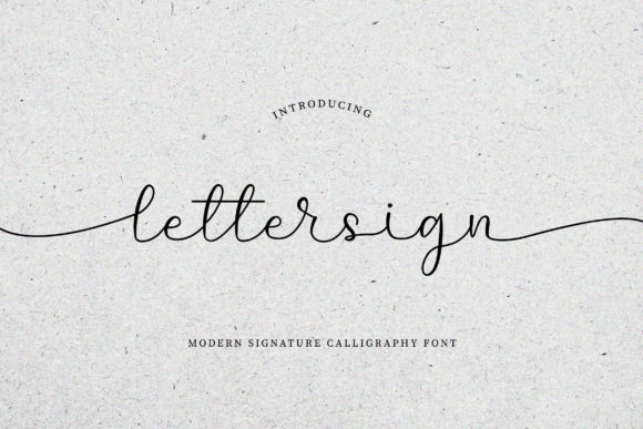 Lettersign: A Romantic Script Font for Campaigns