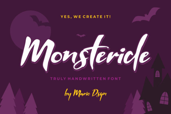 Monsteride: The Sweet Script Font for Campaigns