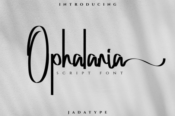 Ophalaria: A Modern Script Font for Editorial Design