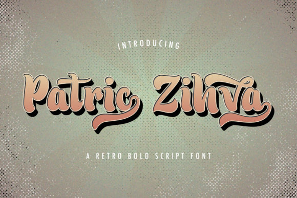 Patric Zihva: A Retro Bold Script Font for Crafters