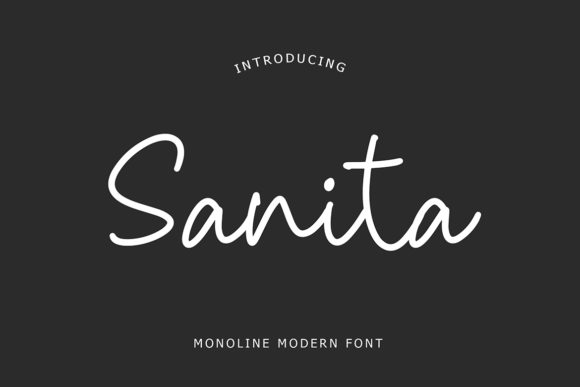 Sanita: A Premium Script Handwritten Font for Branding