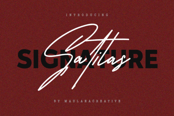 Satilas Signature: A Premium Font for Brand Identity