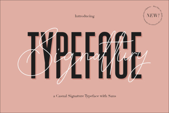 Signattury: A Spectacular Duo Font for Branding