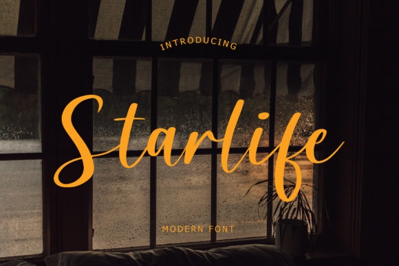 Starlife: An Elegant Script Font for Editorial Design