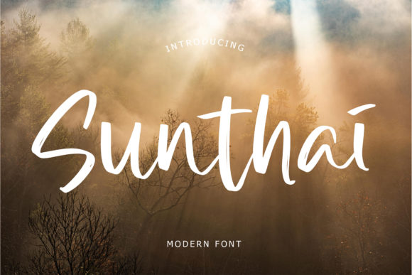 Sunthai: The Modern Script Font for Campaigns