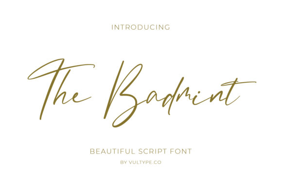 The Badmint: A Stylish Script Font for Editorial Design