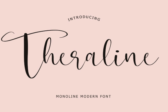 Theraline: The Elegant Script Font for Modern Editorial Design