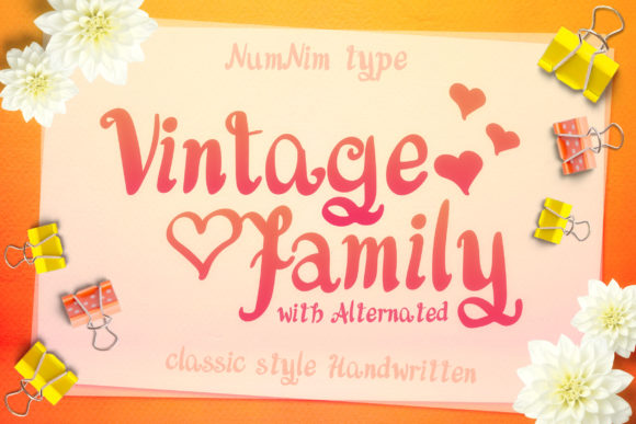 Vintage Family: A Script Font for Digital Branding